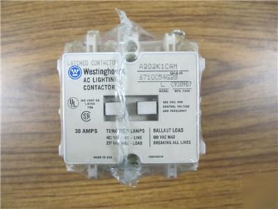 Westinghouse A202K1CAM contactor with aux contacts
