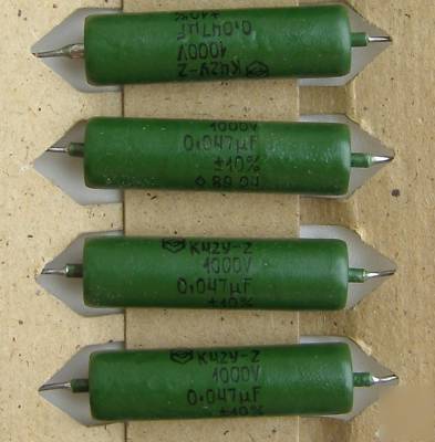 0.047UF +/-10% 1000V pio capacitor K42Y-2 nos lot of 10