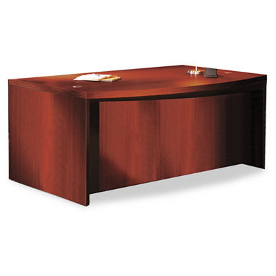 Aberdeen bow frnt desk shell 72W x 42D x 29-1/2H cherry