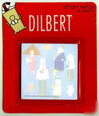 New dilbert office staff sticky memo pad post it