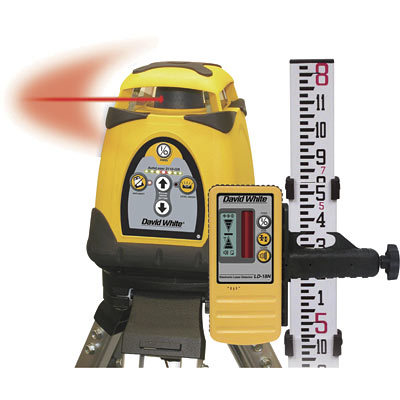 David white self-leveling rotary laser level package
