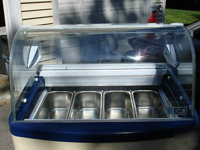 Isa samoa gelato ice cream cabinet 4+4