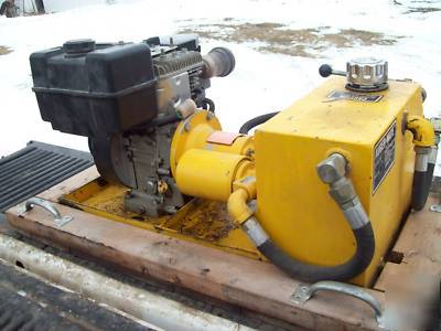 Auger mate gas powered portable hydraulic power pack 