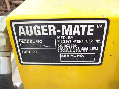 Auger mate gas powered portable hydraulic power pack 