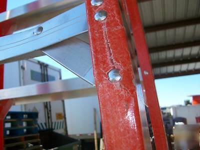New ladder ~ werner 10' fiberglass model PT7410-4C - 