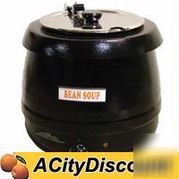 Fma 10.5 quart black soup kettle warmer 400W SB6000