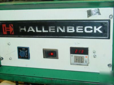 Hallenbeck 1200 machine shop hot foil stamper embosser