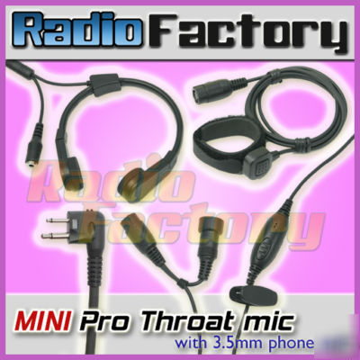 Mini pro throat mic for gp-300 fd-150A fd-450A 69E99M