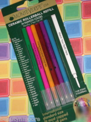 Monteverde ceramic rollerball refill fashion colors 6