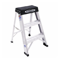 Werner company mighty lite step stool 24 high aluminum