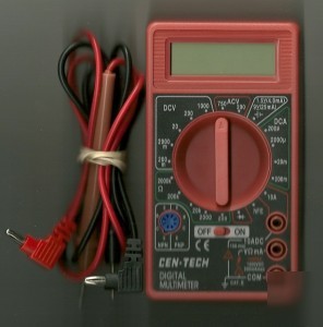 Cen-tech 7 function multi-tester # 98025 digital lcd