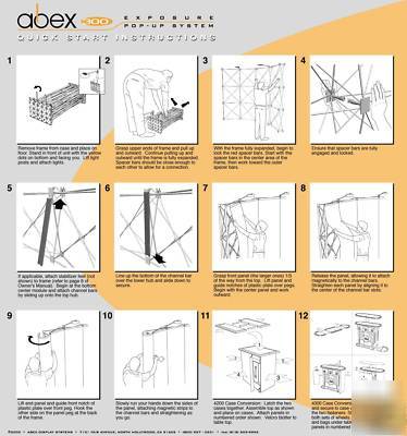 Abex exposure 300 pop up trade show display & 4300 case