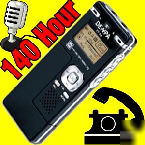 Micro digital recorder phone cell audio voice activated