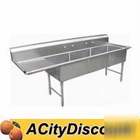 3 compartment sink 24 x 24 x 12 1 - 24
