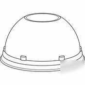 Dart clear dome lid w/ hole |1000 ea| 16LCDH
