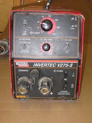 Lincoln welder invertec V275-s for stick and dc tig 