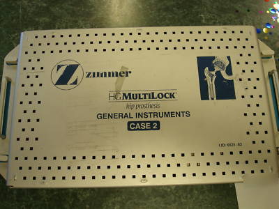 Zimmer hg multilockâ„¢hip instruments case 2 ~nice 