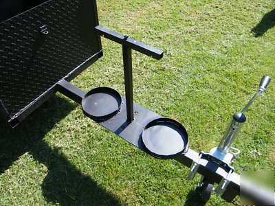 Custom bbq grill smoker trailer