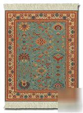 New coasterrug coaster rug aqua camel set of 4 coasters 