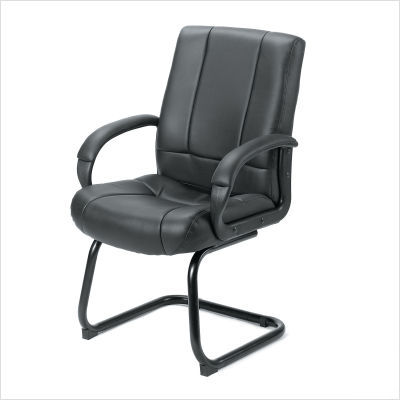 Boss office products caressoft guest chair padded arms