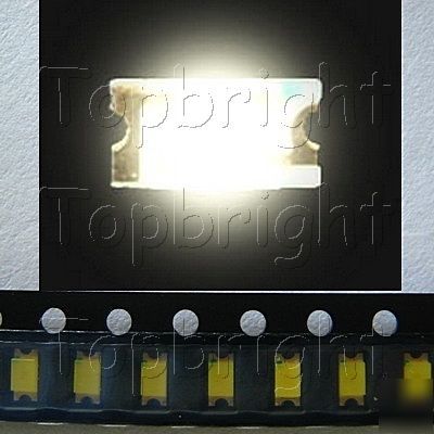 New 50 pcs 1206 smt smd 2500 mcd white led free ship