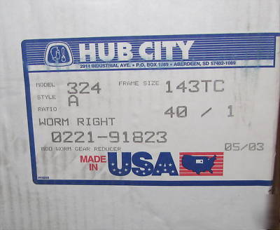 New hub city * * 324 gearbox 40/1 0221-91823 worm right