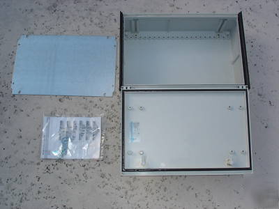 New rittal 1446.600 N4X fiberglass enclosure / cabinet *