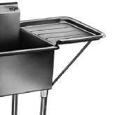 Eagle group 18X18RRDEDB164| s/s detachable drainboard