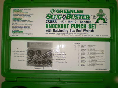 Greenlee knockout set #7238SB ~ slightly used 
