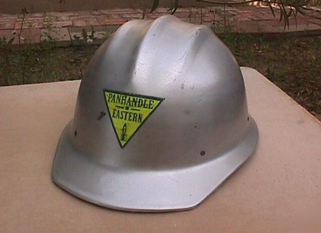 Vtg bullard aluminum hard boiled hat panhandle eastern