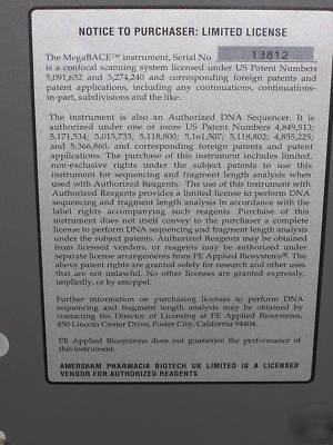  megabase 1000 dna sequencer dna analyzer genotyper 