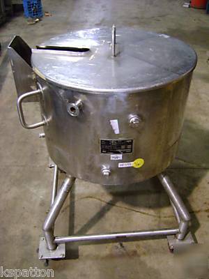 40 gallon cherry burrell ss jacketed pastuerizer tank