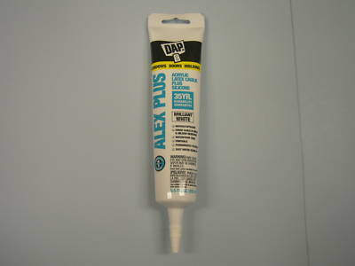 Dap white caulk plus silicone 5.5OZ tube 070798181281