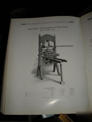 Iron hand press ostrander seymour letterpress 20X26 