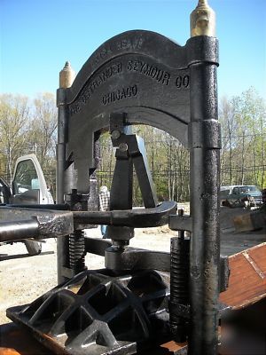 Iron hand press ostrander seymour letterpress 20X26 
