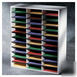 New literature organizer, laminate shell, 36 letter ...