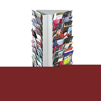 Safco office steel rotary brochure display rack