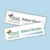 Avery-dennison embossed mini tent card 2IN x 3-1/2IN