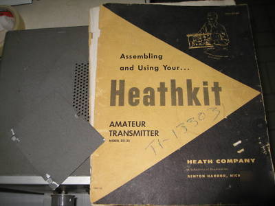 Heathkit dx-35 radio cw transmitter with manual