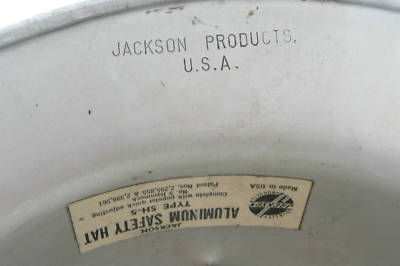 Lot 3 hard hats bf mcdonald jackson aluminum superglas