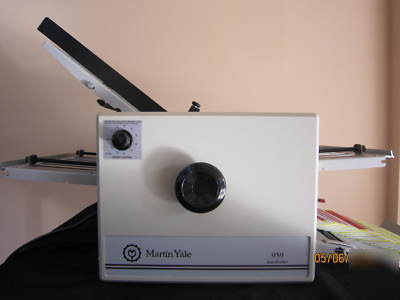 Martin yale 959 folding machine in excellent condition