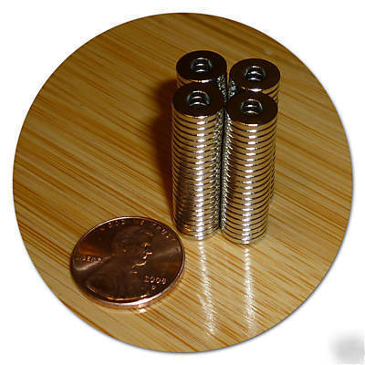 100 8MM x 1.2MM rings neodymium rare earth magnet N35 