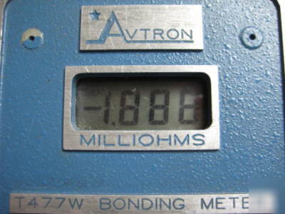 Avtron T477W bonding meter aircraft test aviation tool