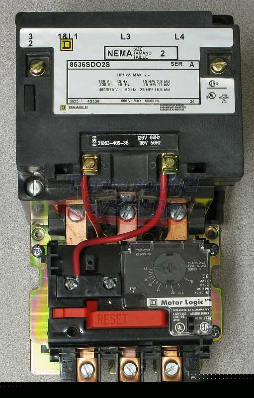 New square d 8536SDO1V02H20S starter, nema 2, 45 amp, 