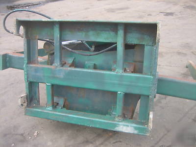 Rotating fork attachment for front end loader 5' long