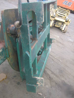 Rotating fork attachment for front end loader 5' long