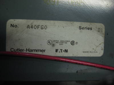 Cutler hammer size 4 combination starter breaker 150 a