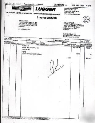 Northern lights generator 99 kw, 60 hz, 3PH, 1800 rpm