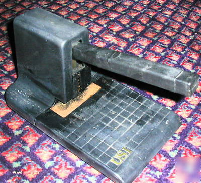 Usi 6459 slot punch desktop wall id card badge laminate