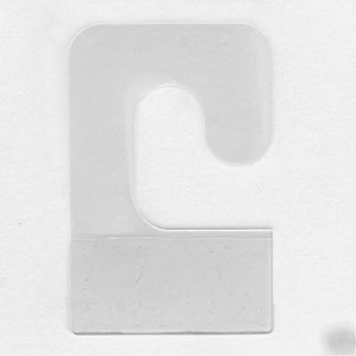 100 hang tab hooks clear & self adhesive 